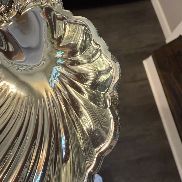Vintage F.B. Rogers Silver Co Silver Plated Double Shell Bonbon Seashell Dish - Picture 9 of 10